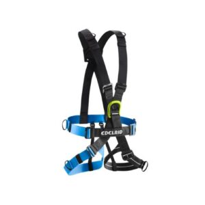 Arnés completo Edelrid Radialis Comp Junior, durable y fácil de usar para recorridos acrobáticos
