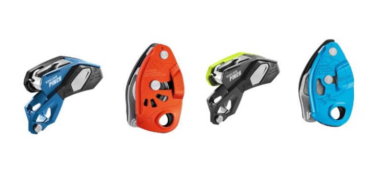 Descensores Grigri Petzl y Pinch de Edelrid