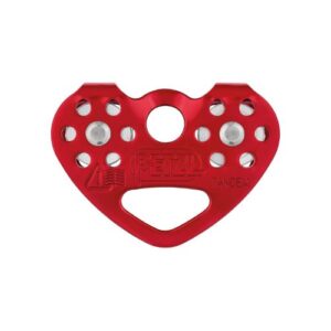 Polea doble Petzl Tandem para desplazamiento por cuerda en tirolesas y travesías