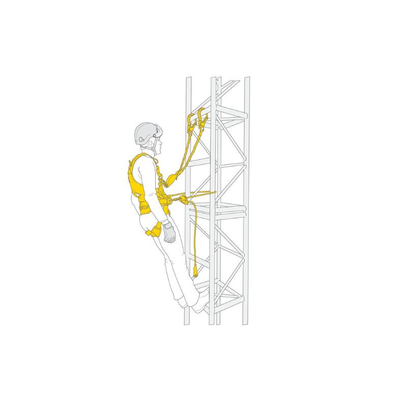 Kit Petzl Fall Arrest and Work Positioning Kit – arnés VOLT + eslingas + conectores