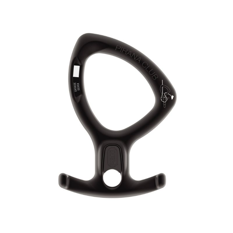 Descensor Petzl PIRANA CLUB negro 8-13 mm